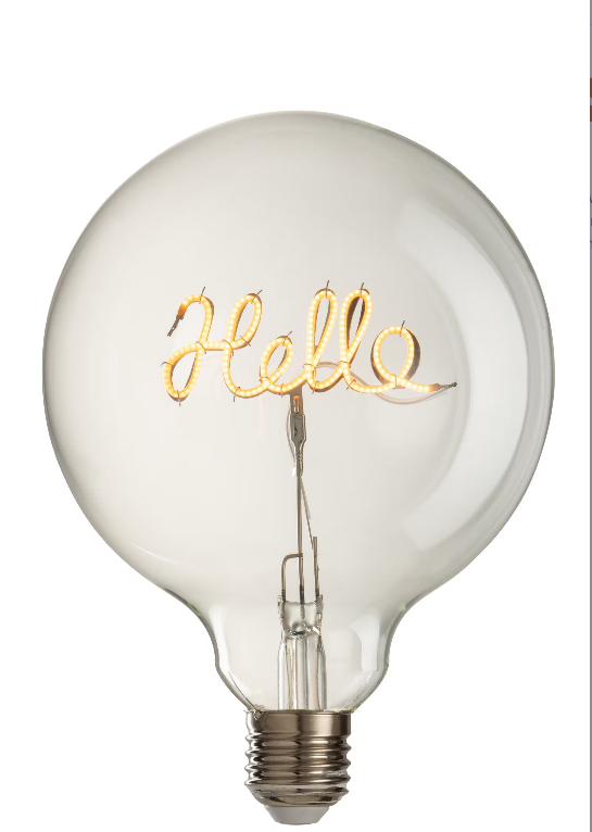 LED Lampe "Hello"