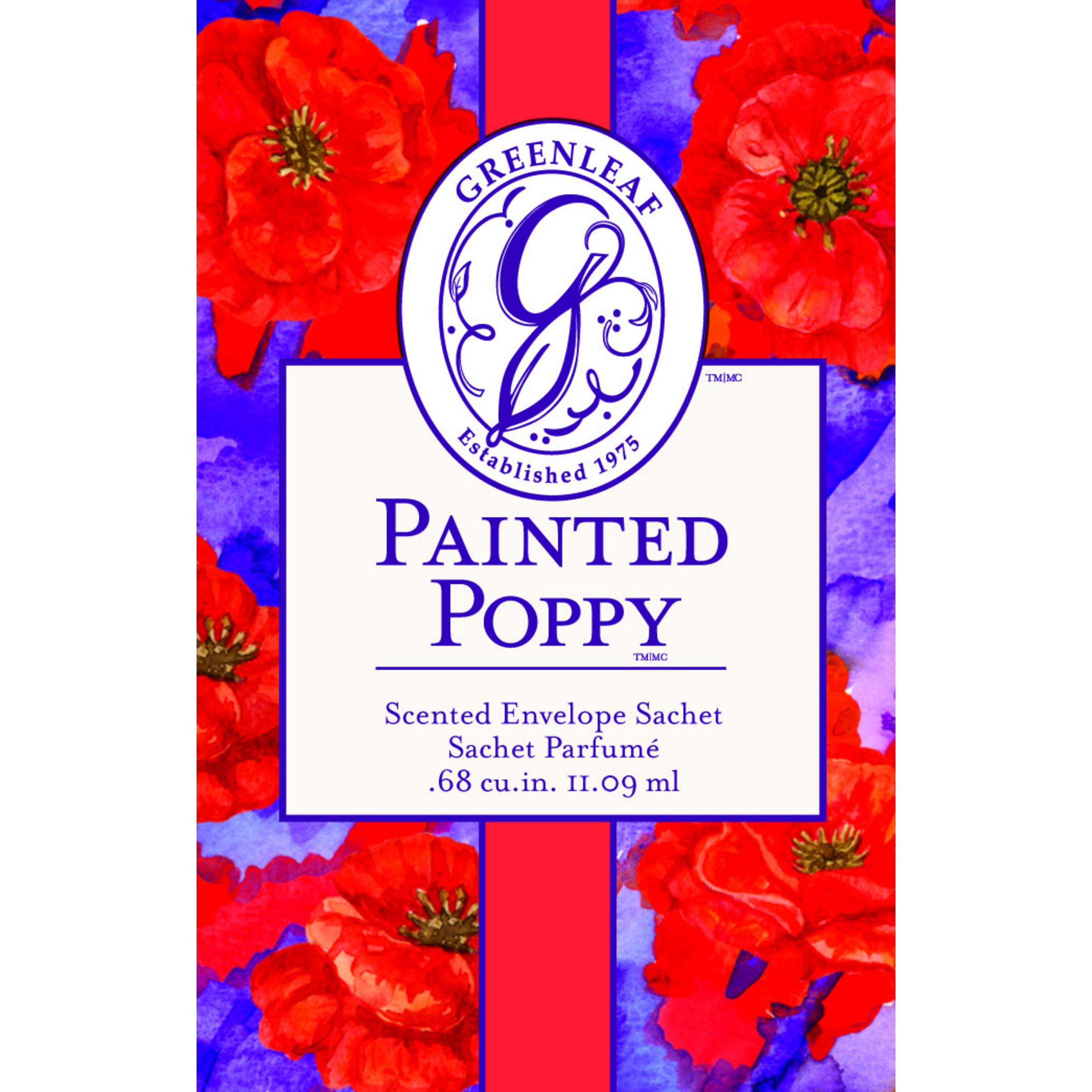 Painted Poppy Duftsachet (klein)